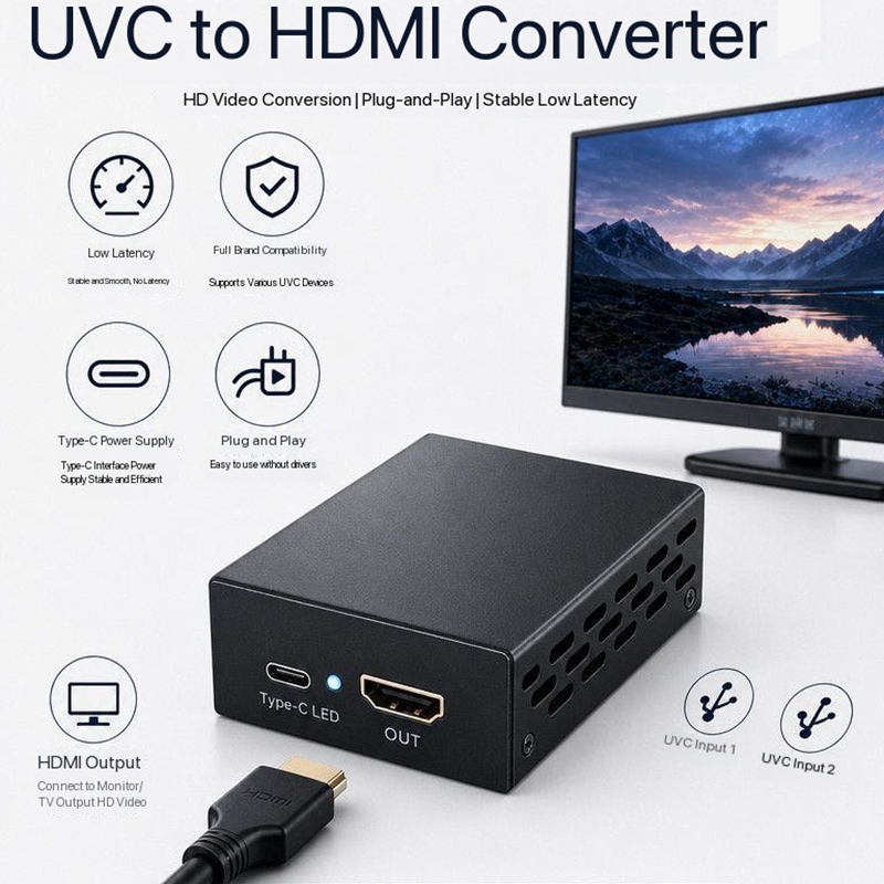 Home Cinema Usb - 1080P UVC USB-camera naar HDMI videoconverter