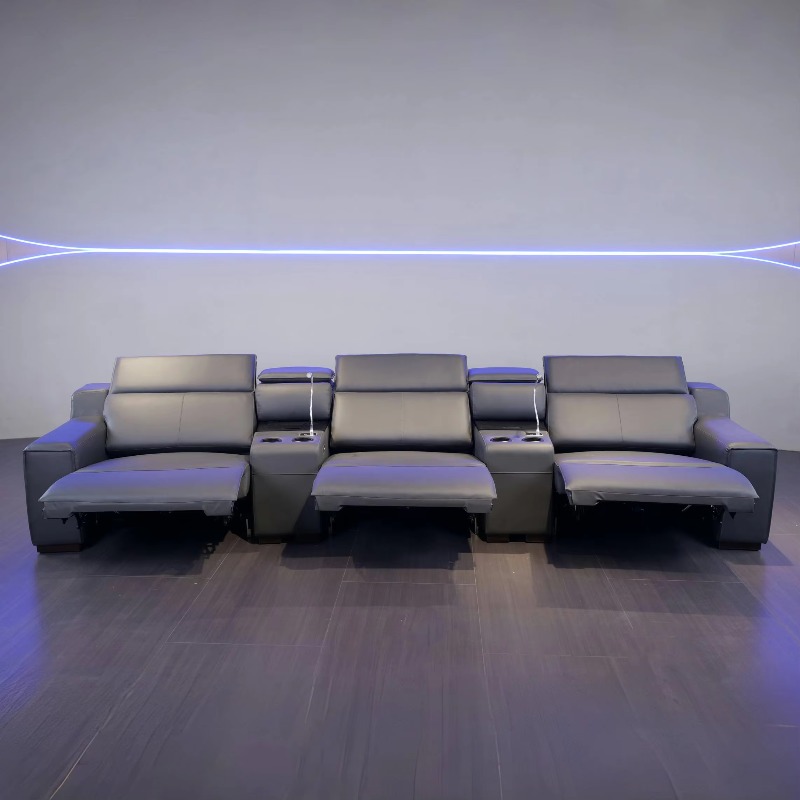 Home Cinema Interiors - Luxe familiekamerbank, functionele stoel, interieurdesign, relaxfauteuil,