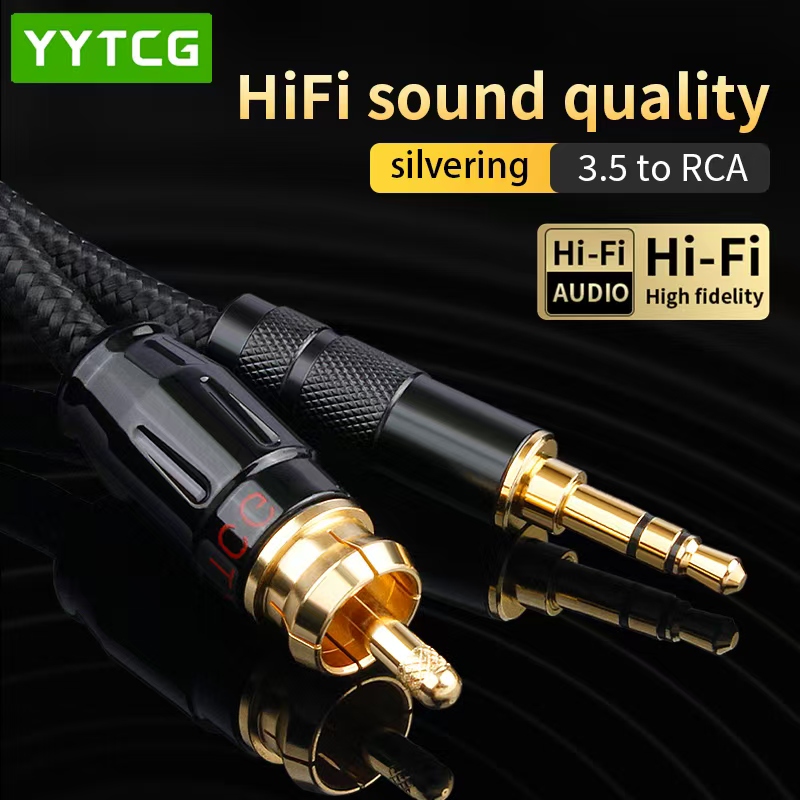 Home Cinema Beamer - YYTCG SPDIF Coaxkabel HIFI 3.5mm naar