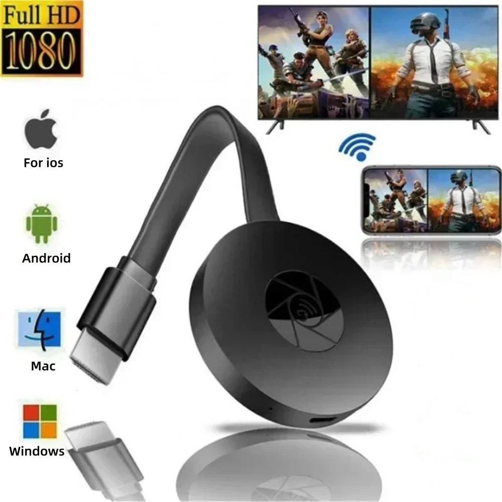 Smart Tv Stick - 1080P Draadloze HDMI Dongle WIFI TV