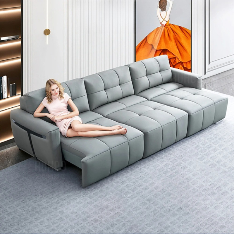 Home Cinema Couch - Linlamlim Elektrische Converteerbare Slaapbank Italiaans Echt