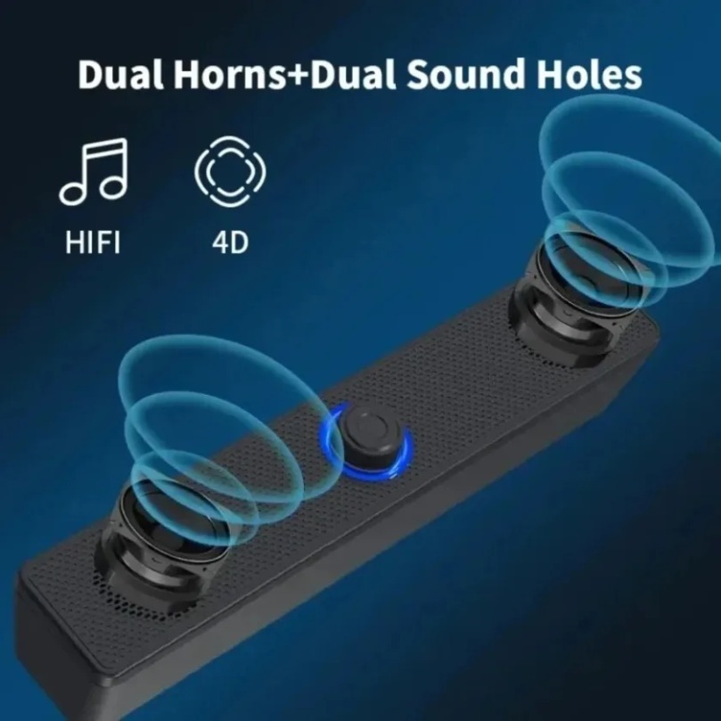 Home Cinema Complet - Draadloze Bluetooth en pc-soundbar Bedrade luidspreker