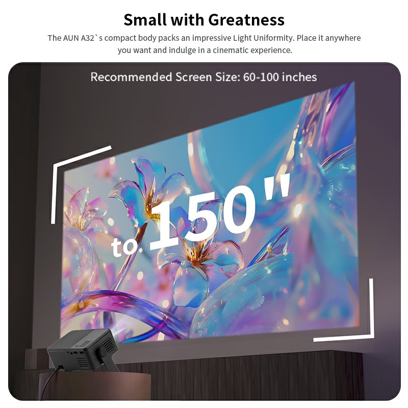 AUN Android Projector A32 Pro  - Home Cinema Mini recensie en prijs