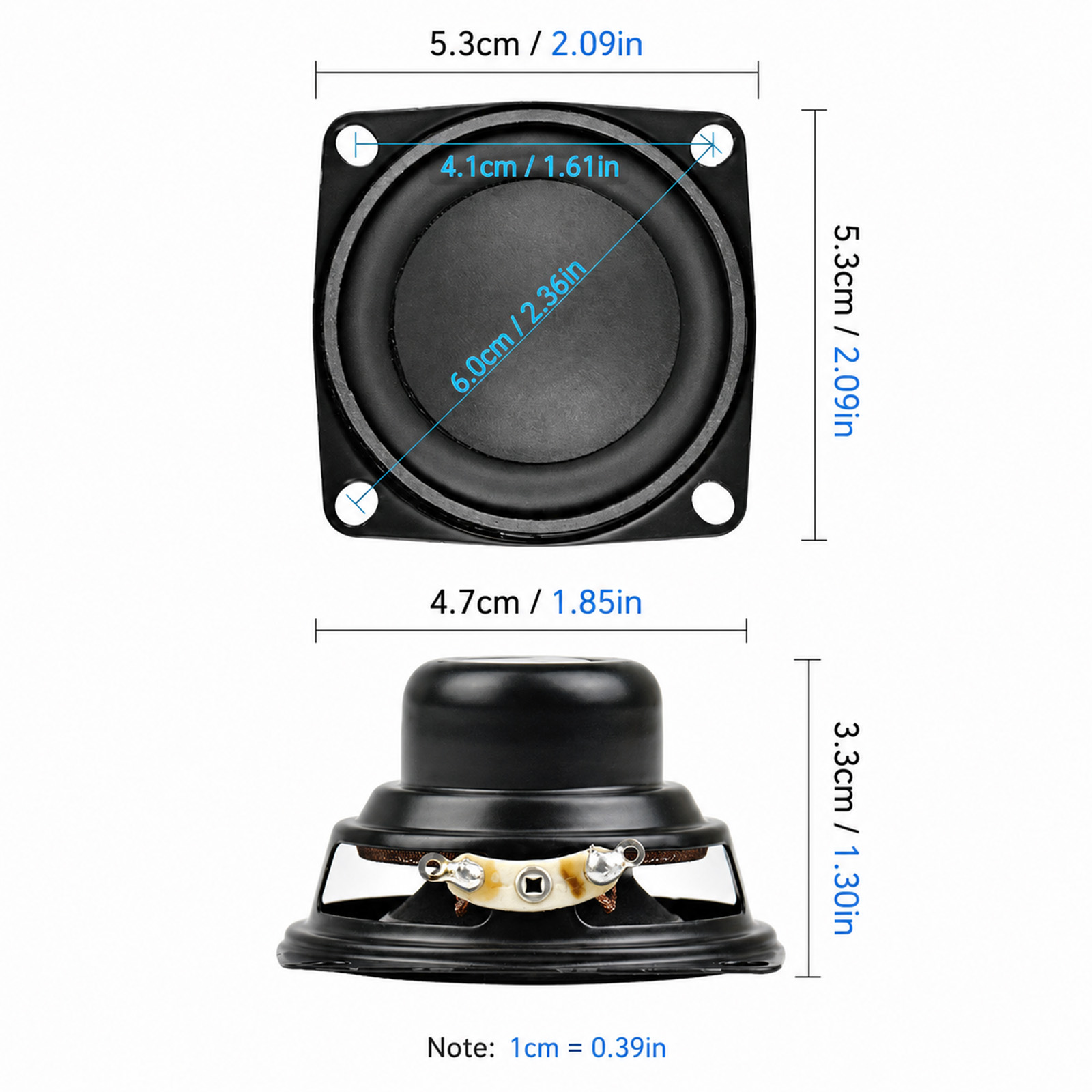 2Pcs 2 Inch Mini Audio Draagba - Home Cinema Complet recensie en prijs