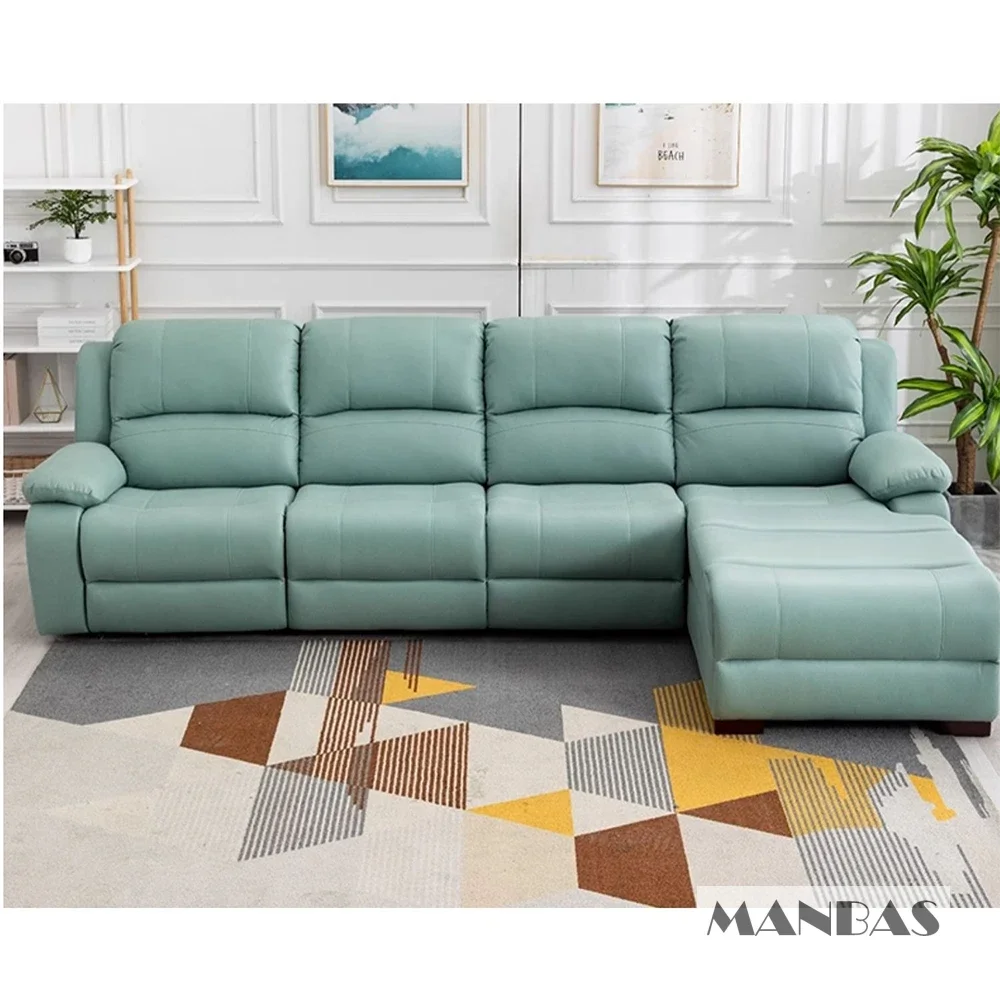 Echte lederen elektrische rela - Home Cinema Couch recensie en prijs