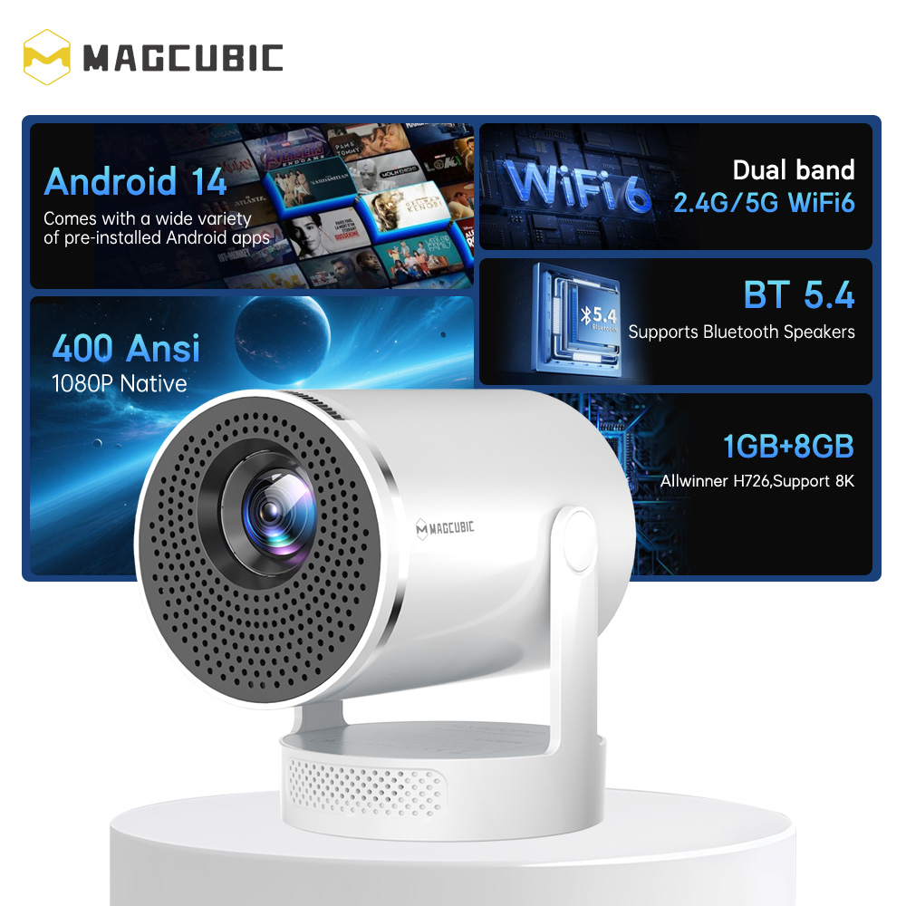 Magcubic Android 14 Native 108 - Home Cinema Complet recensie en prijs