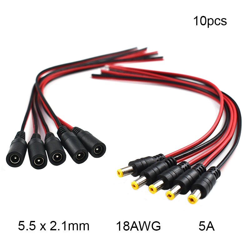 18 AWG 10 stks 5.5x2.1mm Man V - Ambient Light Strip Tv recensie en prijs