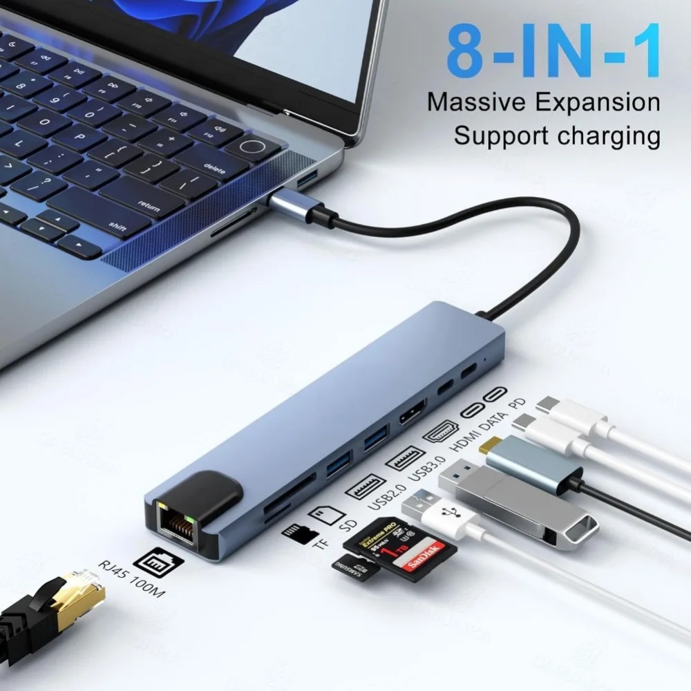 USB-C Hub 8/7-in-1 4K HDMI Ada - Home Cinema Usb recensie en prijs