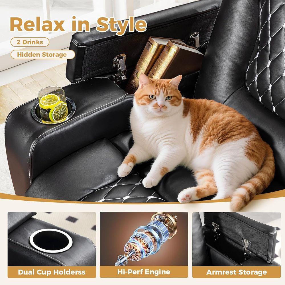 Elektrische relaxfauteuil met  - Home Cinema Couch recensie en prijs
