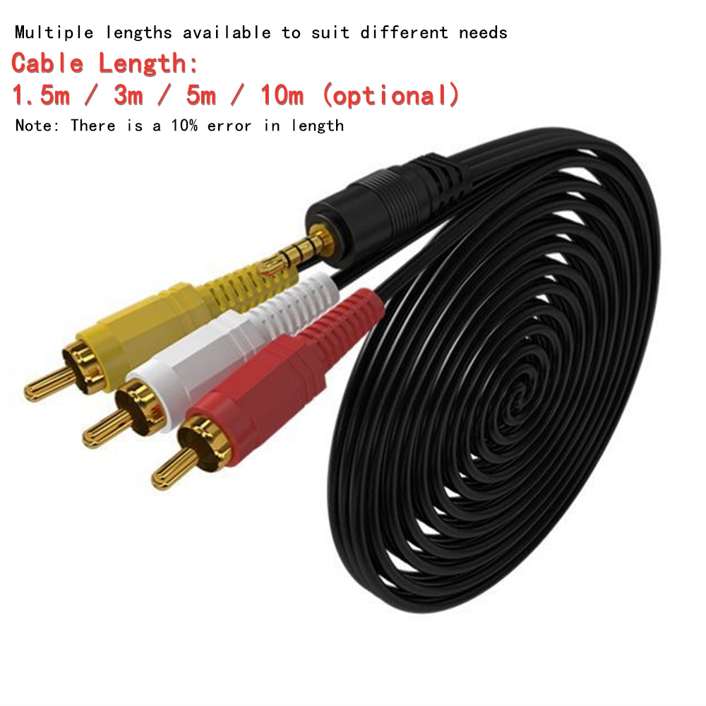 3,5 mm naar 3 RCA Audio Video  - Home Cinema Beamer recensie en prijs