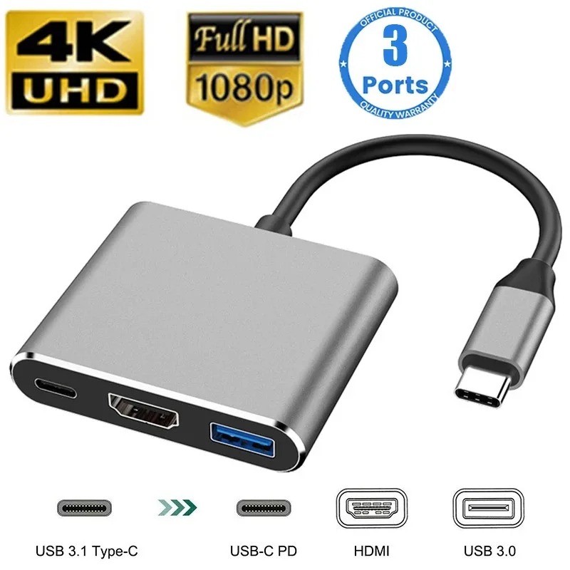 USB C HUB 3in1 Type C 3.0 naar - Home Cinema Usb recensie en prijs