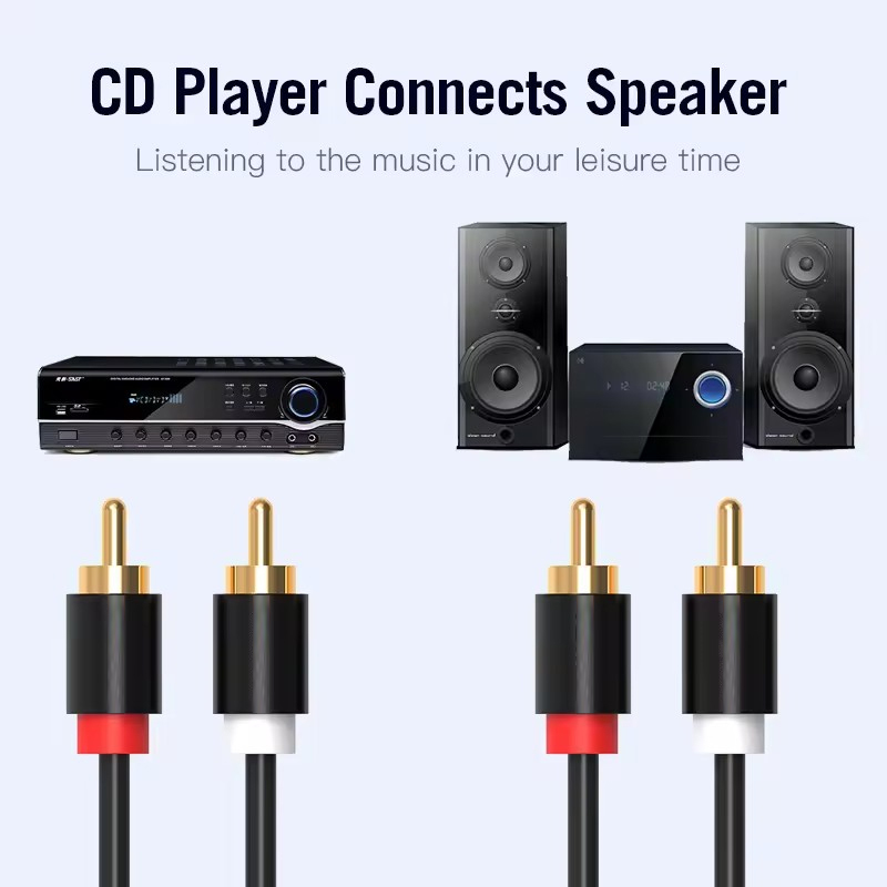 HIFI Stereo RCA Kabel 2RCA naa - Home Cinema Beamer recensie en prijs