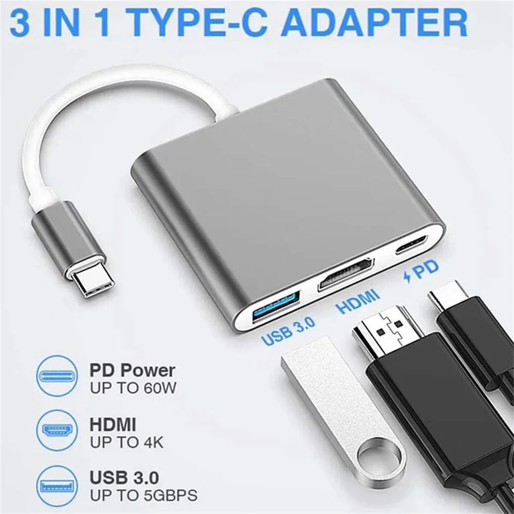 USB-C Hub 3-in-1 Multiport Ada - Home Cinema Usb recensie en prijs