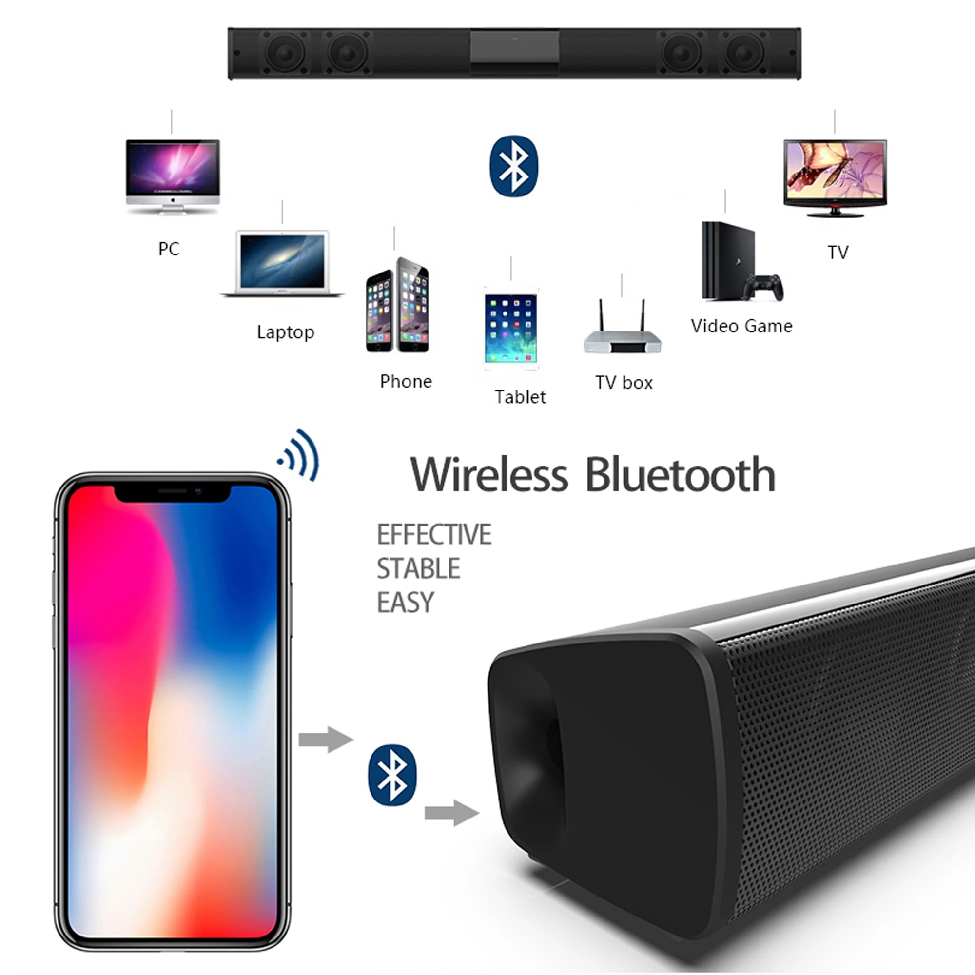 40W High Power Soundbar voor T - Home Cinema Complet recensie en prijs