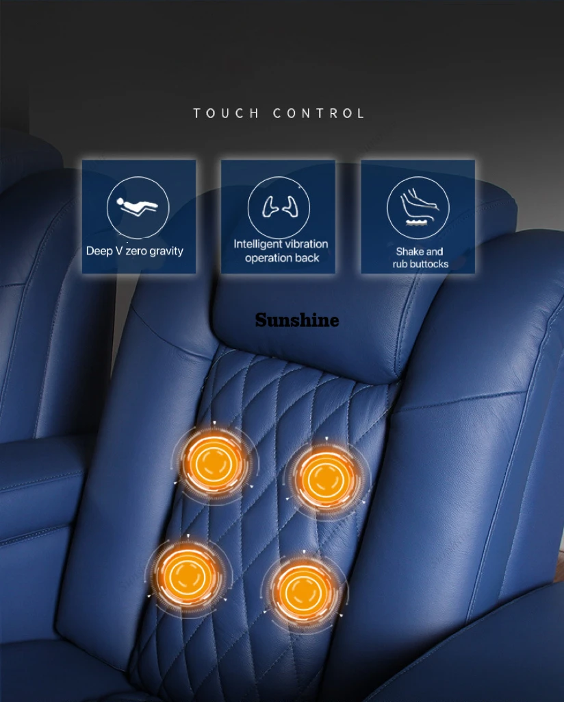 Witte kleur 3-zits elektrische - Home Cinema Interiors recensie en prijs