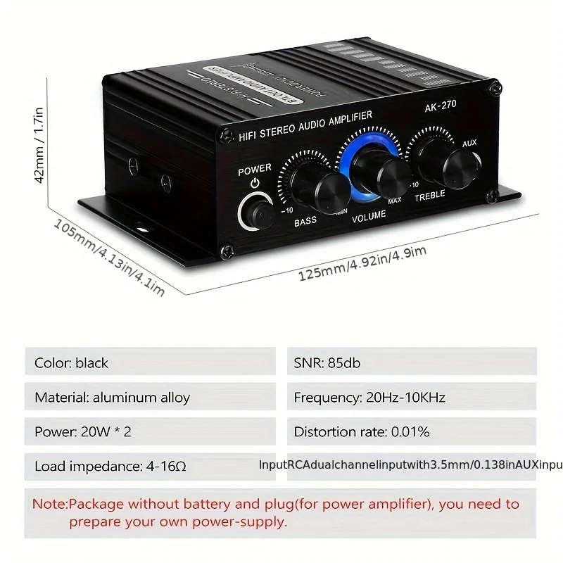 AK-270 400W Mini Eindversterke - Home Cinema Beamer recensie en prijs